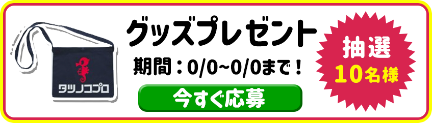 グッズプレゼント